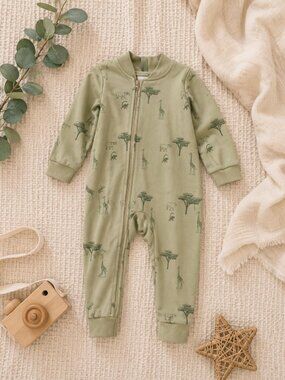**RARE** Mini Rodini eco conscious hooded onesie